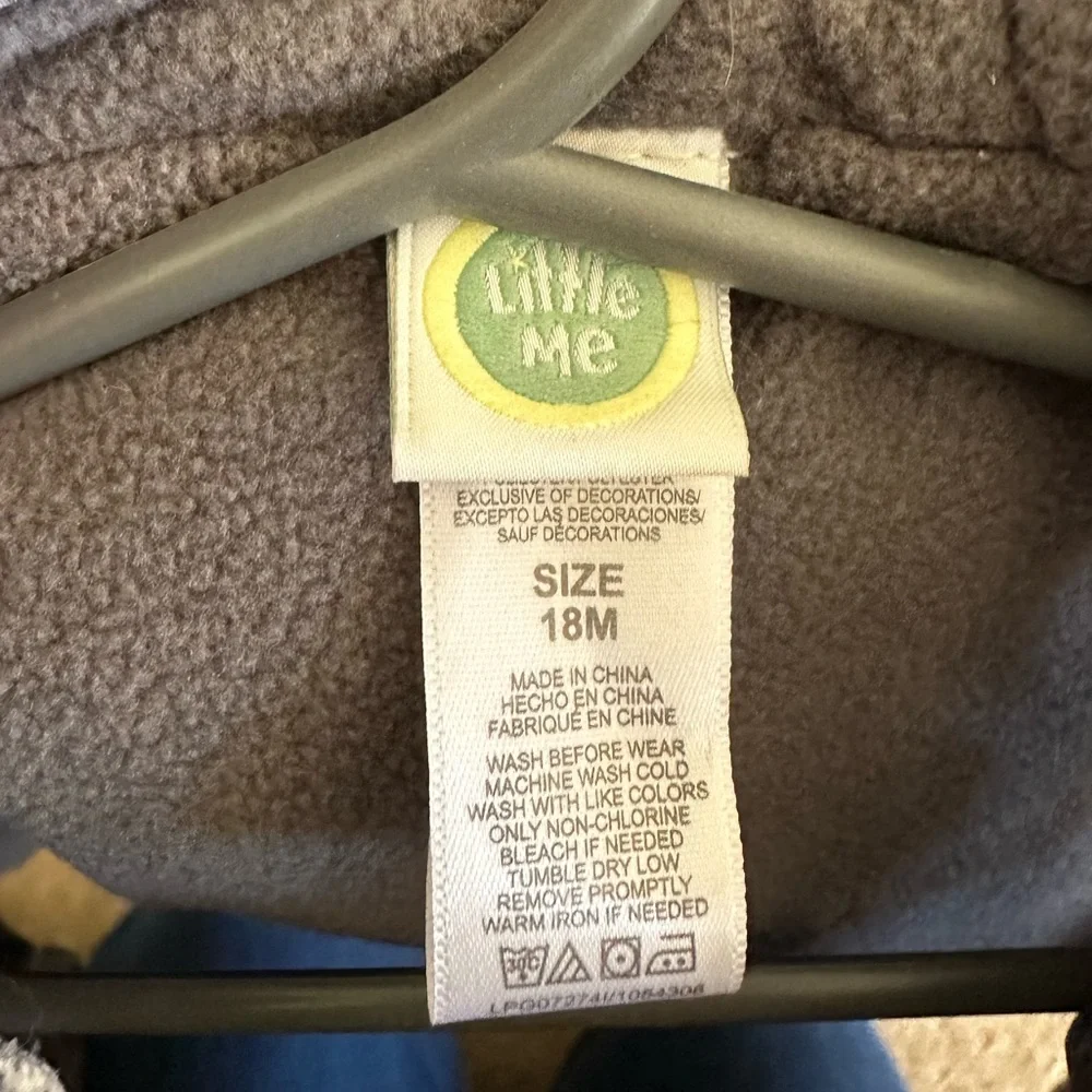 Little Me fleece zipper